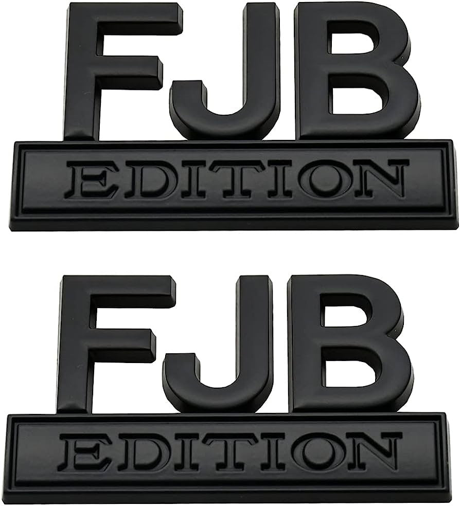 2 Pack FJB Edition Emblem Black Black